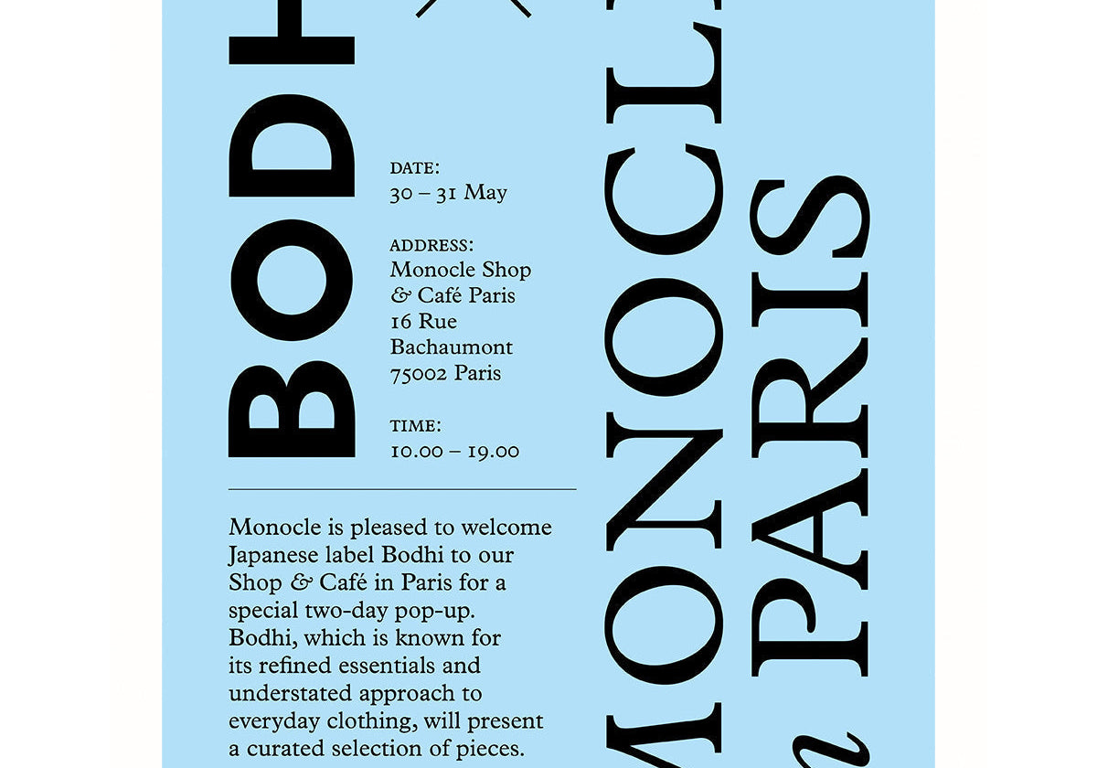 BODHI × MONOCLE in PARIS