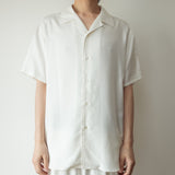 【2026SS】VACANCES / WASHABLE MATTE SILK SHIRT SS