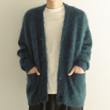 CASHMERE MOHAIR CARDIGAN