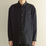 CASHMERE REGULAR COLLAR SHIRT