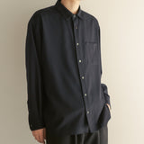 CASHMERE REGULAR COLLAR SHIRT
